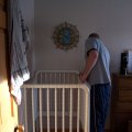 Putting the crib together (2)