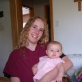 Aug 23, 2007 - Kylee and mommy in scrubs (1)