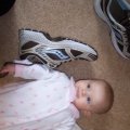 Aug 27, 2007 - Kylee with moms shoe (1)