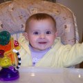 Dec 6, 2007 - Kylee in High Chair (1)
