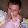 June 11, 2007 - Kylee grabbing daddys nose (2)