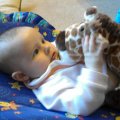 Kylee and giraffe
