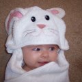 Kylee in bunny towel