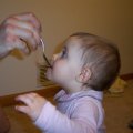 April 24, 2008 - Kylee and Dad eating French Silk Pie (5)