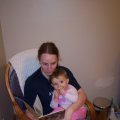 April 27, 2008 - Kylee and Mom reading (3)