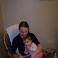 April 27, 2008 - Kylee and Mom reading (4)