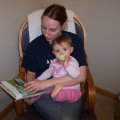 April 27, 2008 - Kylee and Mom reading (5)