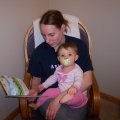 April 27, 2008 - Kylee and Mom reading (6)