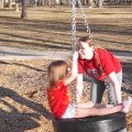 April 26, 2013 - Kylee and Mom Tire swing Banana Split (15)