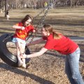 April 26, 2013 - Kylee and Mom Tire swing Banana Split (2)