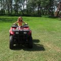 Kylee on Michaels 4wheeler